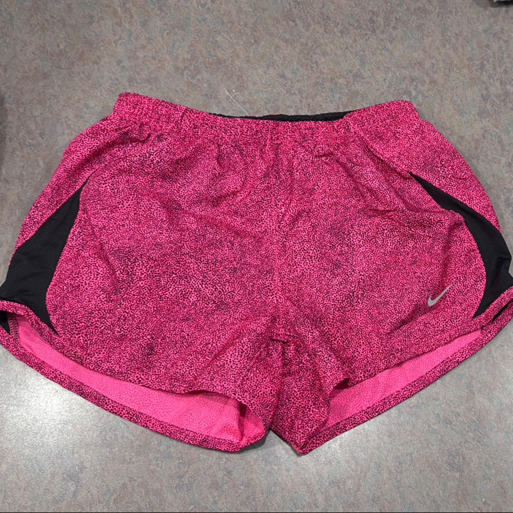 Nike Pink and Black Shorts